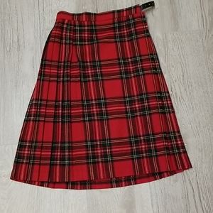 Kilt. Vintage. 100% wool. Vintage . Red Tartan